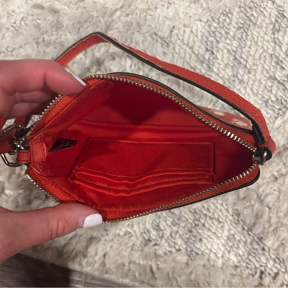 Coach Red Floral Wristlet - Picture 2 of 4